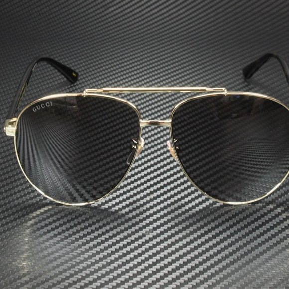 Gucci Gold Grey 61mm Sunglasses - Picture 3 of 3